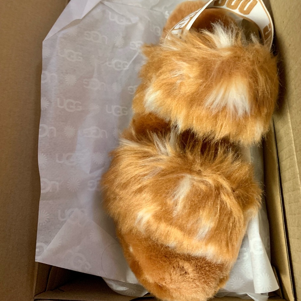 Brand New In Box UGG Fluff Yeah Slippers - Size 7